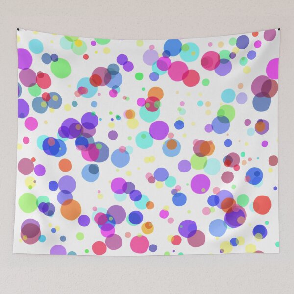 Item preview, Multicolor polka dots designed and sold by Laura-Arbol.