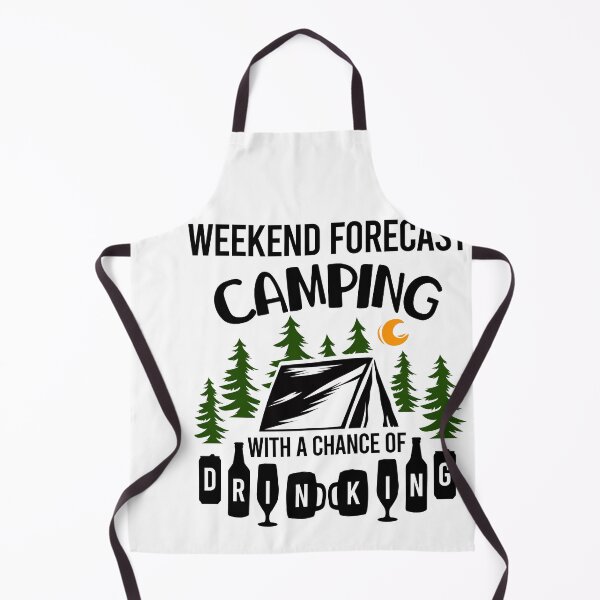 Item preview, Camping with a chance of drinking Camper Adventure Nature Moutainers Lovers Graphic Very Funny Cool Novelty Design designed and sold by popotamfriends.