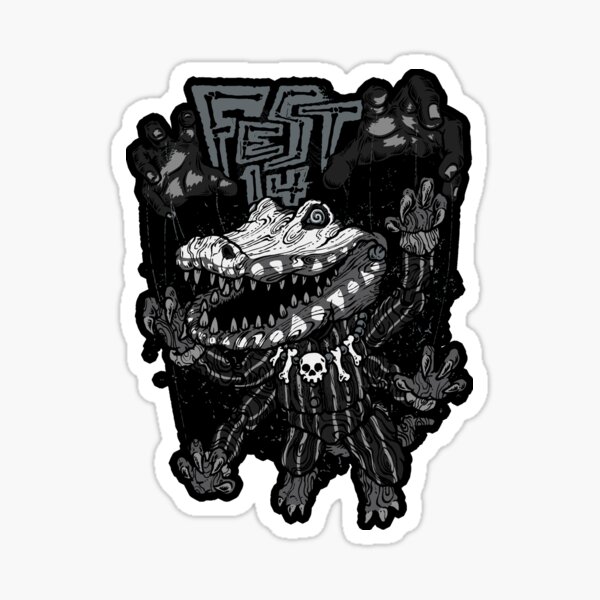 Punk Fest Gray Sticker