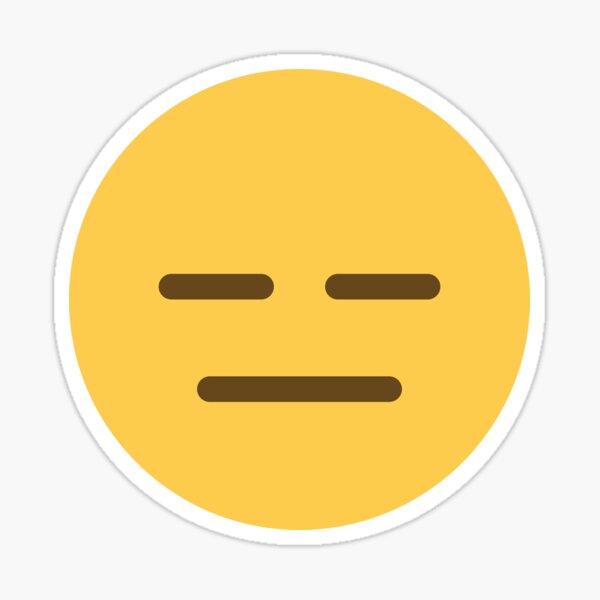 Emoji with a deadpan expression