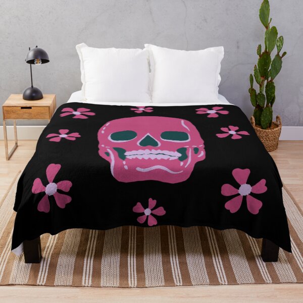 Item preview, Skull and Flowers Maroon designed and sold by WPahat.