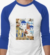 Santorini Men's Baseball ¾ T-Shirt