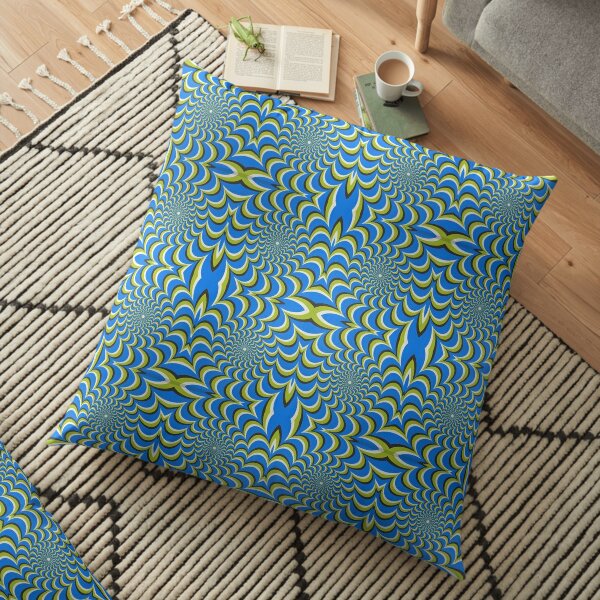  Pixers Optical illusion ellipse swirl Floor Pillow