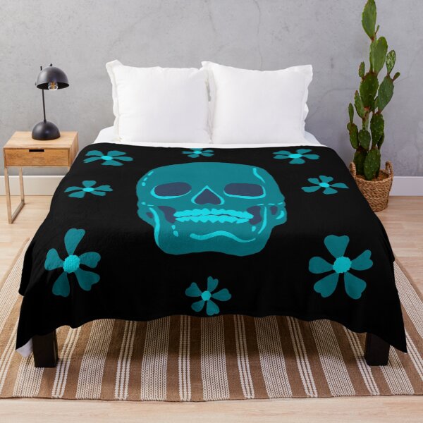 Item preview, Skull and Flowers Blue designed and sold by WPahat.