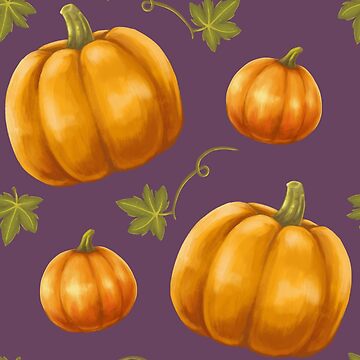 Artwork thumbnail, Purple Pumpkin Pattern by ElectricFangs