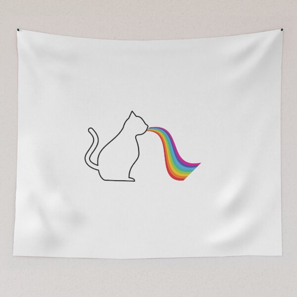 Item preview, Cat Kitten Puke Rainbow designed and sold by Farprintod.