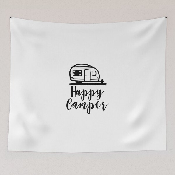 Item preview, Happy Camper Camper Adventure Nature Moutainers Lovers Graphic Very Funny Cool Novelty Design designed and sold by popotamfriends.