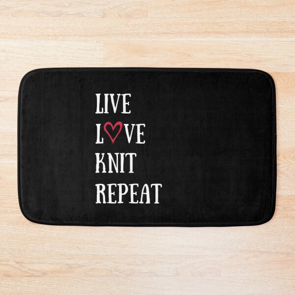 Artikelvorschau, LIVE LOVE KNIT REPEAT entworfen und verkauft von Knitterty.