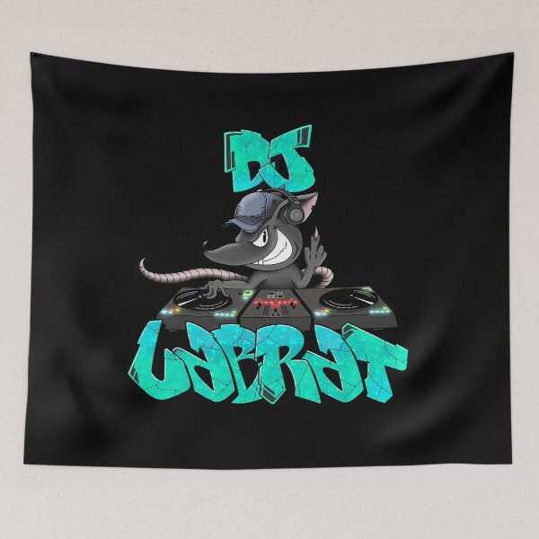Item preview, DJ LabRat (Turntables - Cyan) designed and sold by DJLabRat.