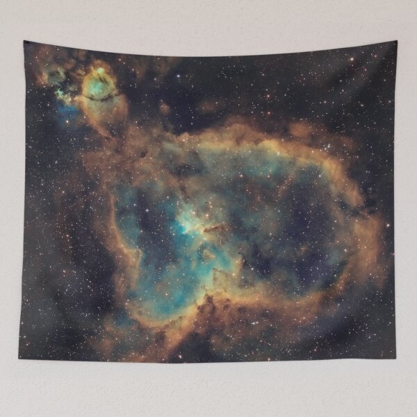 Item preview, Heart Nebula (IC 1805) - Hubble Palette Narrowband designed and sold by The Ski.es Astrophotography.