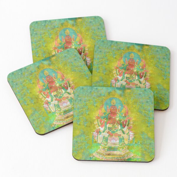 Item preview, Psychedelic Buddhist Bato Kannon Inspired Art designed and sold by TheBearandBunny.