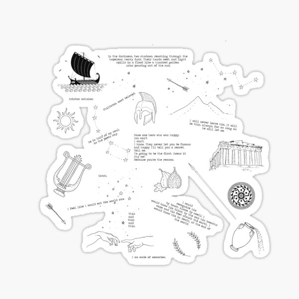 the song of achilles Sticker
