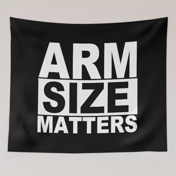Item preview, Arm Size Matters designed and sold by SquaredApple.