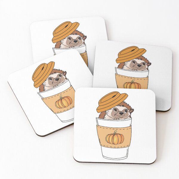 Item preview, Pumpkin Spice Latte Hedgehog Design designed and sold by pawtraitdreams.