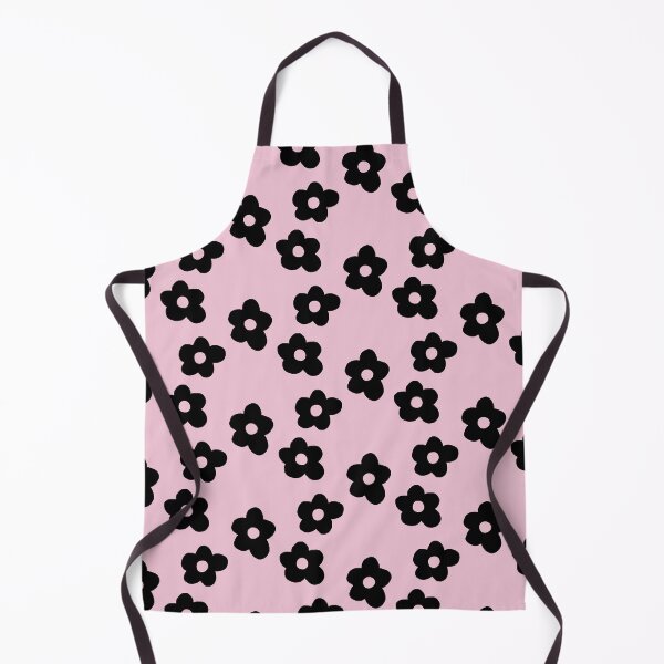 Item preview, Black Retro Flowers Pink Background designed and sold by emily  gaskin.