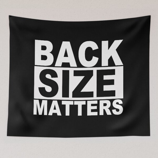 Item preview, Back Size Matters designed and sold by SquaredApple.