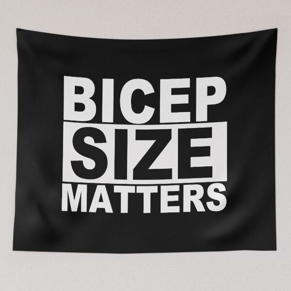 Item preview, Bicep Size Matters designed and sold by SquaredApple.
