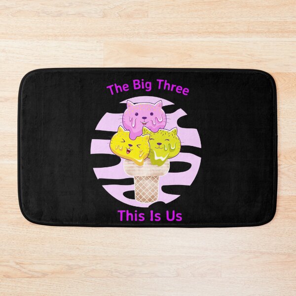 Item preview, The Big Three This Is Us Cute Kitties designed and sold by Life Is Beautiful.