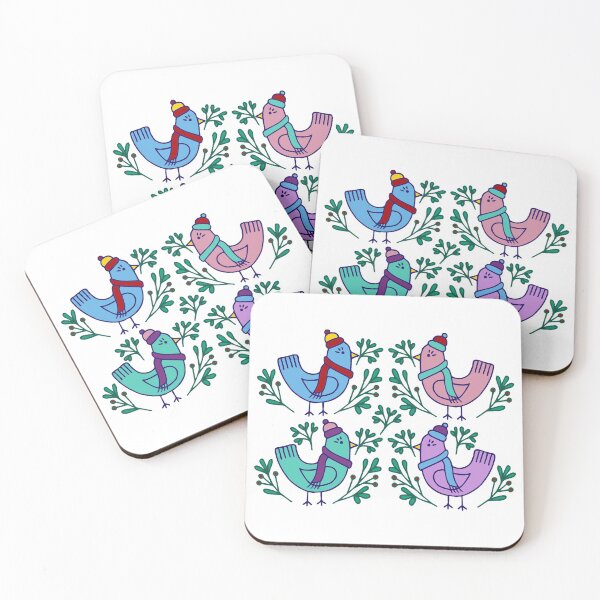 Item preview, Christmas Birds | Mistletoe | Holiday Animals designed and sold by Hilary Leslie.