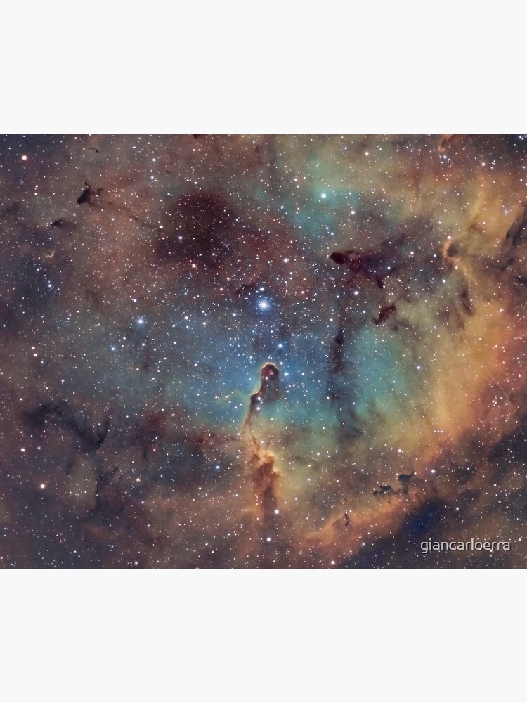 Elephant Trunk Nebula (IC 1396) - Hubble Palette Narrowband by giancarloerra