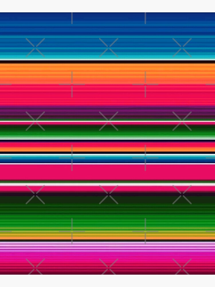 Mexican Blanket Striped Fiesta Serape by ColorFlowArt