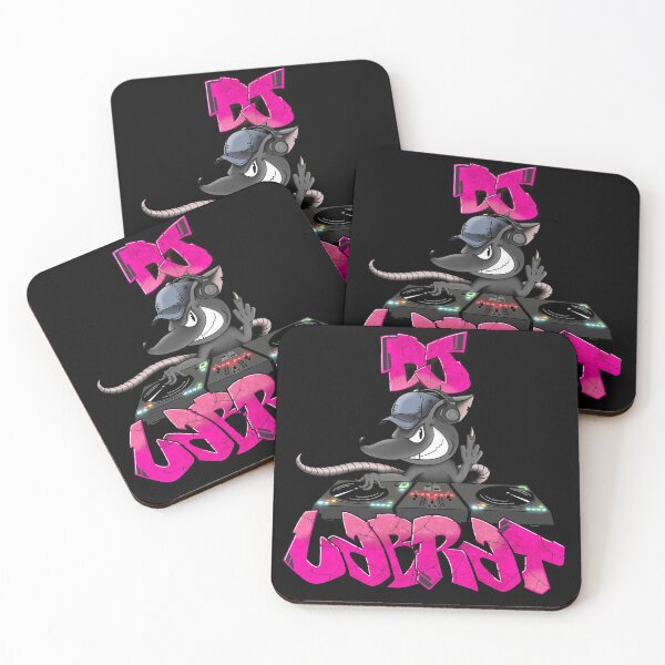 Item preview, DJ LabRat (Turntables - Pink) designed and sold by DJLabRat.