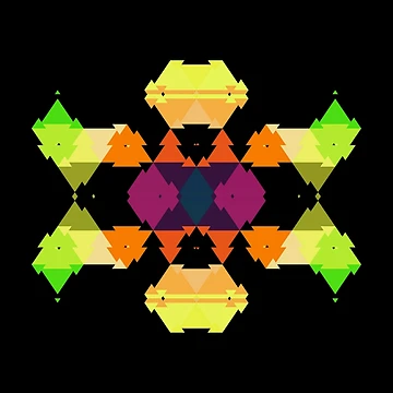 Artwork thumbnail, Colorfully triangle pattern by AYACHI90