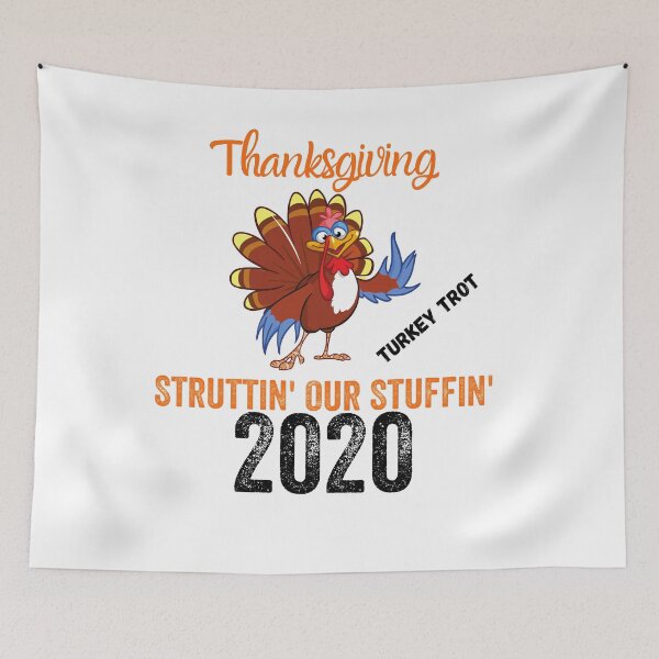 Item preview, Acción de Gracias Turkey Trot Struttin 'Our Stuffin 2020 designed and sold by MoMasry.