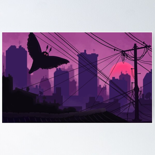 Item preview, Mothman illustration designed and sold by vibevendor.