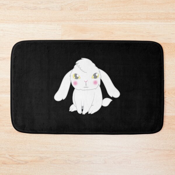 Item preview, Floofy white lop eared bunny rabbit designed and sold by jazzydevil.