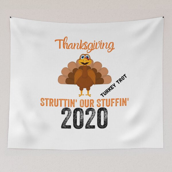 Item preview, Acción de Gracias Turkey Trot Struttin 'Our Stuffin 2020 designed and sold by MoMasry.