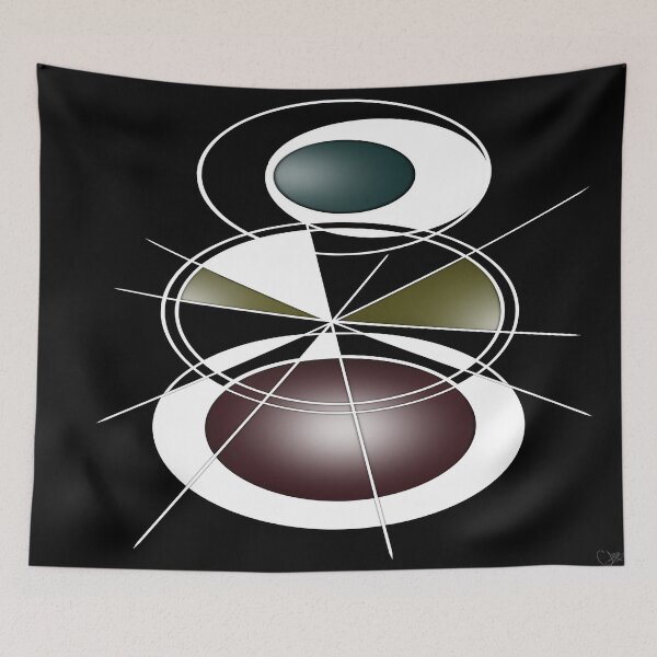 Item preview, Abstract Moon Cycle, waving moon, crescent moon art designed and sold by MayGreenAbgrall.