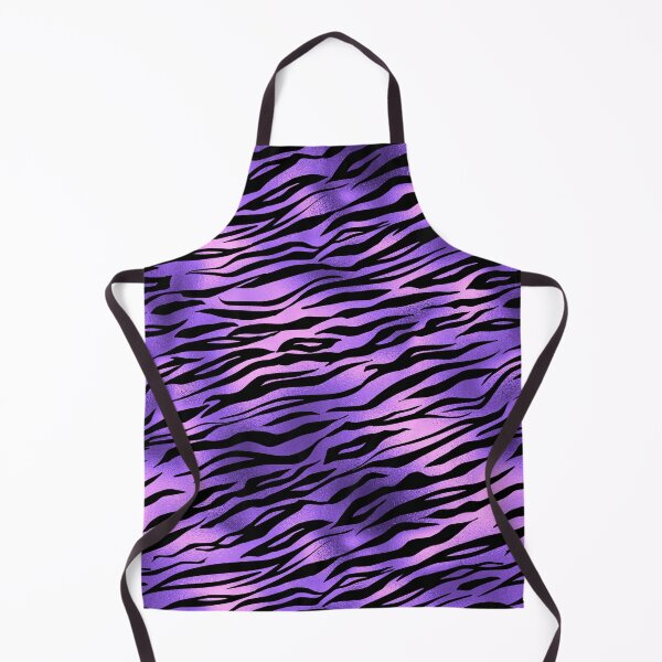 Item preview, Tiger Stripes Fur Metallic Animal Print Purple designed and sold by ColorFlowArt.
