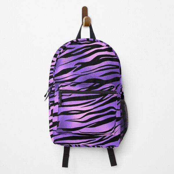 Jansport Backpack Zebra Grey/Black/Pink Bag Animal Print