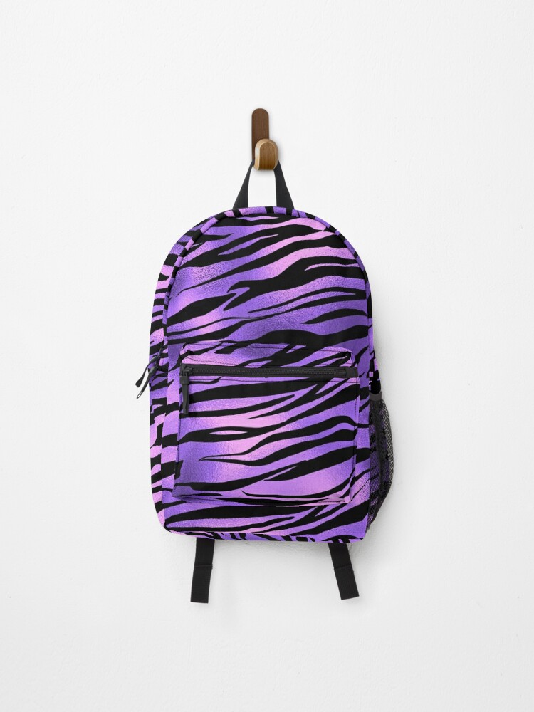 Fuzzy Leopard Print Jansport Backpack As-is