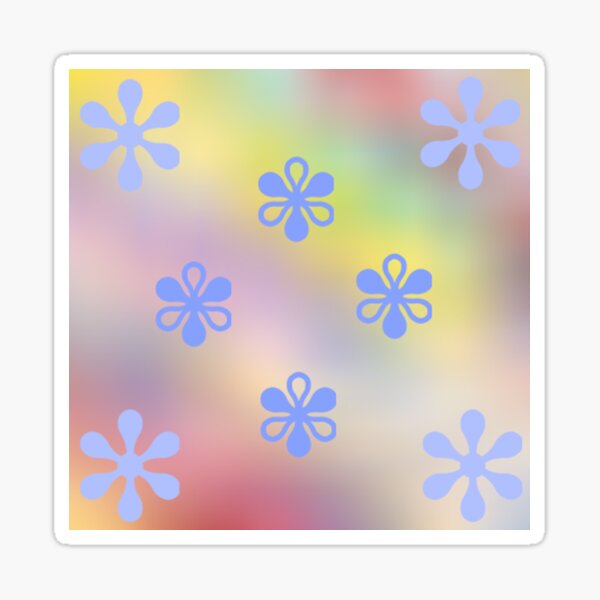 Blossoms on rainbow Sticker