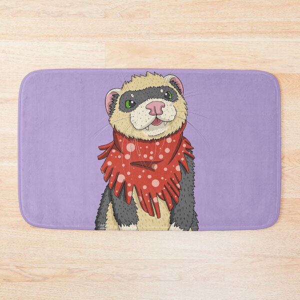 Item preview, Cute Ferret with Bandanna designed and sold by Fennic.