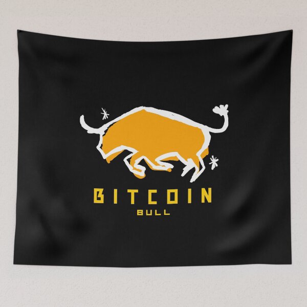 Item preview, Bitcoin Bull Cave Art Logo designed and sold by Bitcoin-Fashion.