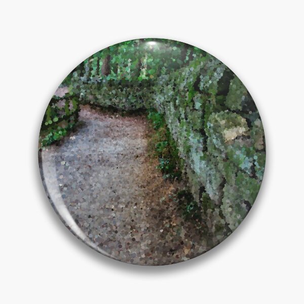 Item preview, Mossy Stone Fenced Path Through the Woods designed and sold by MathenaArt.