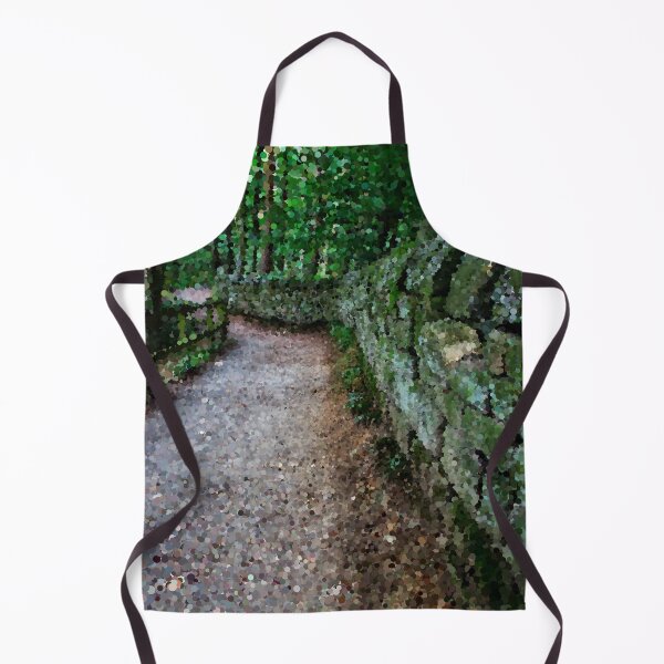 Item preview, Mossy Stone Fenced Path Through the Woods designed and sold by MathenaArt.