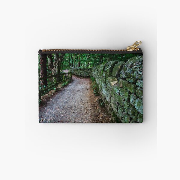 Item preview, Mossy Stone Fenced Path Through the Woods designed and sold by MathenaArt.