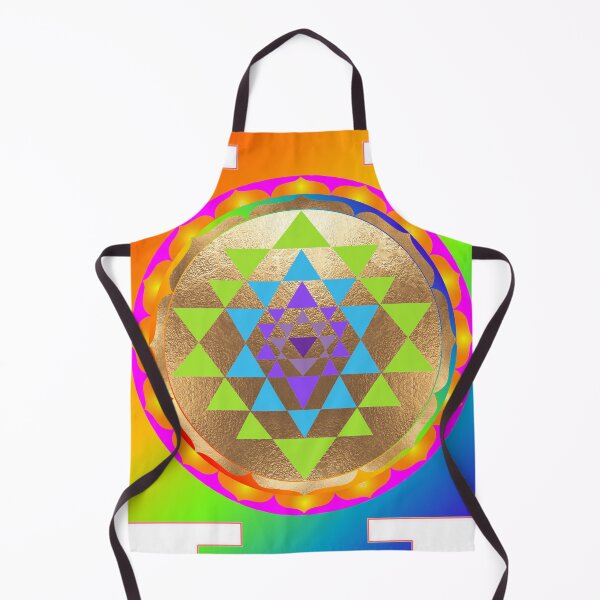 Aperçu de l'œuvre Sri Yantra avec Faux feuille d'or créée et vendue par PixDezines.
