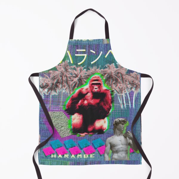 Item preview, Vaporwave Harambe designed and sold by DigitalCleo.