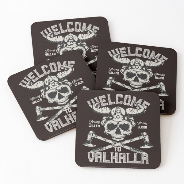 Item preview, Welcome to Valhalla awaits Scandinavian warriors | Vikings |  designed and sold by walidsam07.