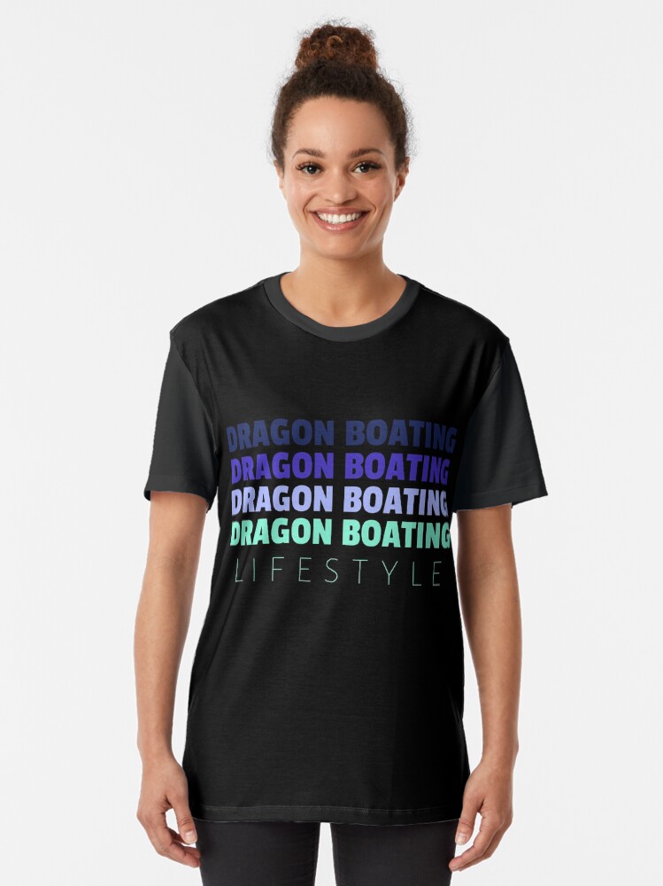 Alternate view of Dragon Boating Lifestyle Graphic T-Shirt
