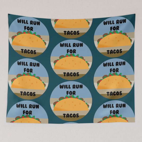 Item preview, Will Run For Tacos designed and sold by Mathew Graphic.