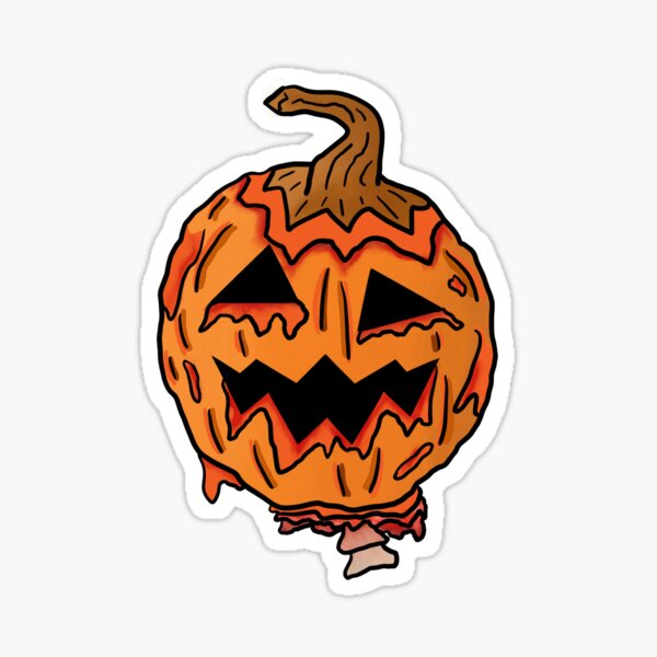 Item preview, Spooky Jack-o-Lantern Melting Zombie Pumpkin Halloween  designed and sold by coloringbook.