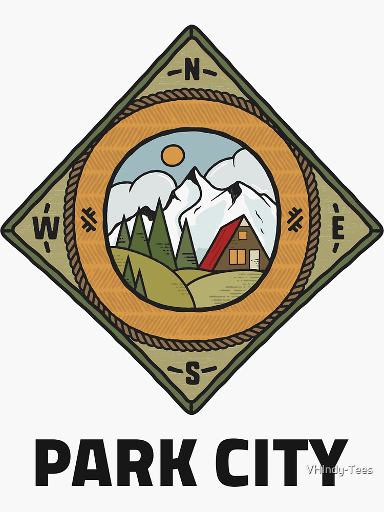 Park City Utah Mountain Cabin Collection Sticker For Sale By Vhindy