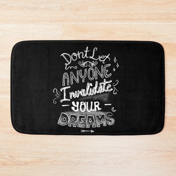 Item preview, ‘Don’t let anyone invalidate your dreams’ hand lettered quote designed and sold by JulesGraphics.