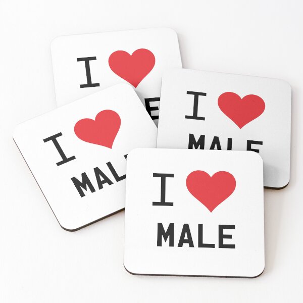 Item preview, I Love Male designed and sold by mugify.